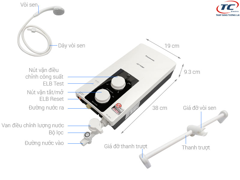 Máy nước nóng Panasonic DH-3RP2VK