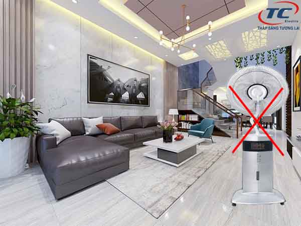 dùng quạt trong môi trường phù hợp