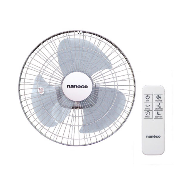 Quạt Đảo Nanoco NOF1603G-RC (Màu Xám)