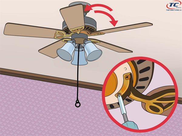 Nguyên nhân do điểm nối của cánh quạt không đều nhau